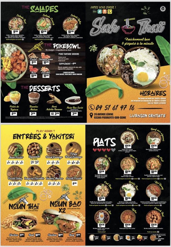 Sah Thaï - Menu Image 2